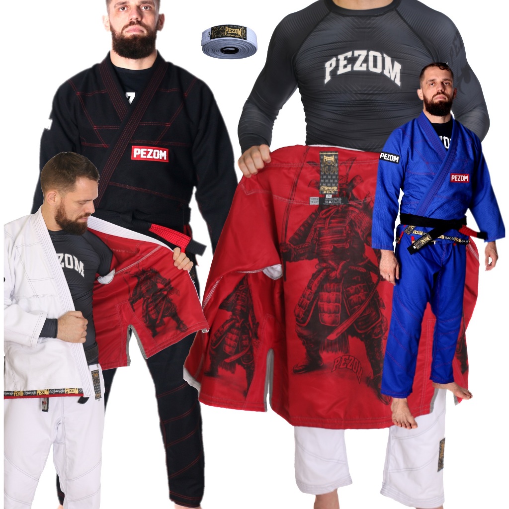 Kimono Jiu Jitsu Trançado 100% Forrado Tokugawa Pezom e Faixa em Oferta na Shopee
