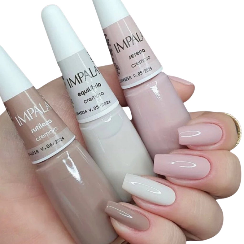 Kit Esmalte Impala Serena , Sutileza e Equilíbrio c/3