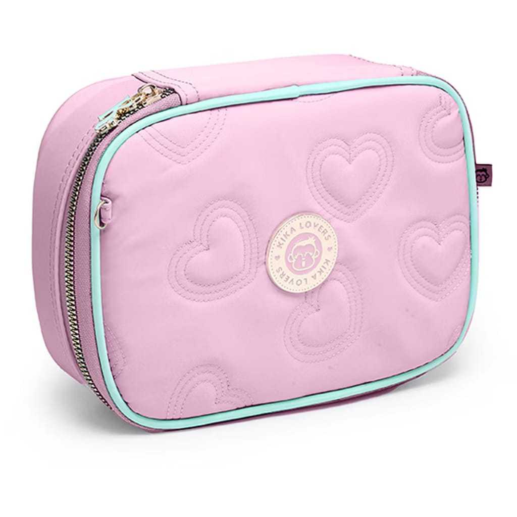 Estojo Escolar Box Kika Grande 2 Divisorias Com Chaveiro 44E em Oferta na Shopee