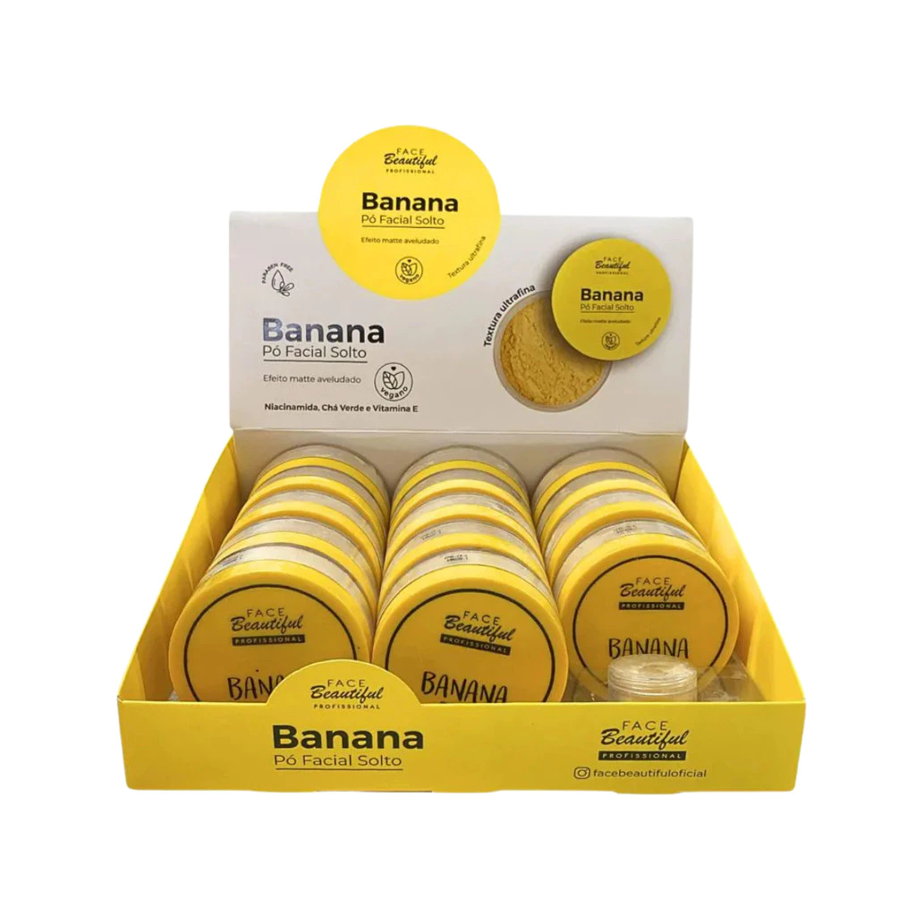 Pó Banana Translúcido Vivai – Fixador Facial Matte em Oferta na Shopee