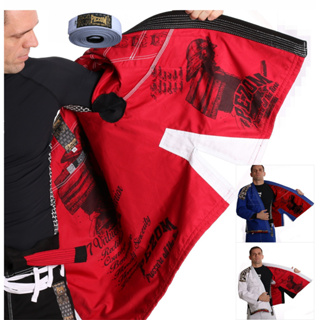 Kimono Jiu Jitsu Trançado 100% Forrado Samurai  Pezom e Faixa em Oferta na Shopee