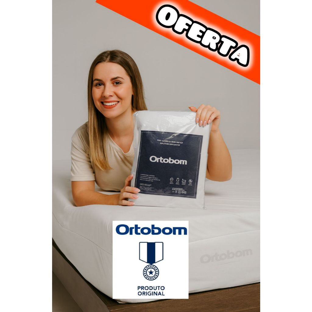 Protetor Capa Colchão Ortobom Impermeável vários Tamanhos Original Fabrica