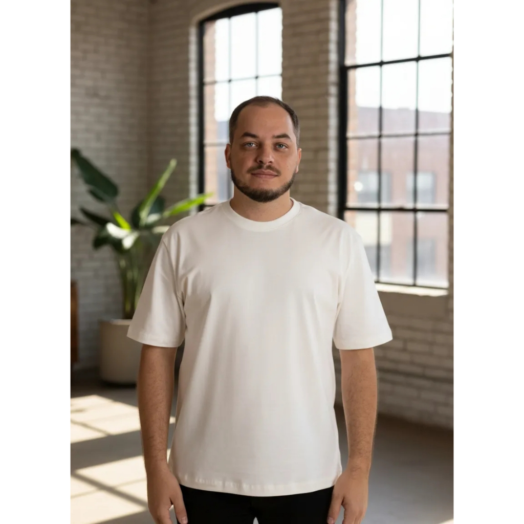 Camisetas Masculina 100% Algodão Básica Lisa Gola Redonda para Academia e Dia a Dia
