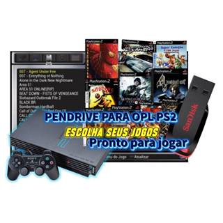Pendrive /16 /32GB / 64GB com Jogos para PS2 (OPL) – Pronto para Jogar em Oferta na Shopee