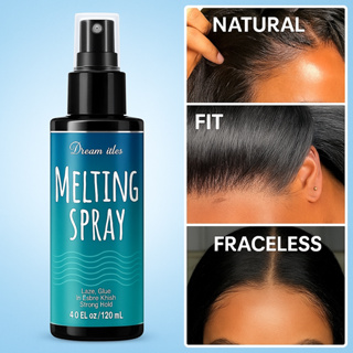 Spray Fixador para Lace Melting Spray Forte Ficação Invisível para Perucas 120ml em Oferta na Shopee