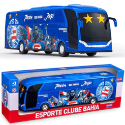 Miniatura Réplica Ônibus Brinquedo Coleção Torcedor Time Bahia Futebol Clube Oficial