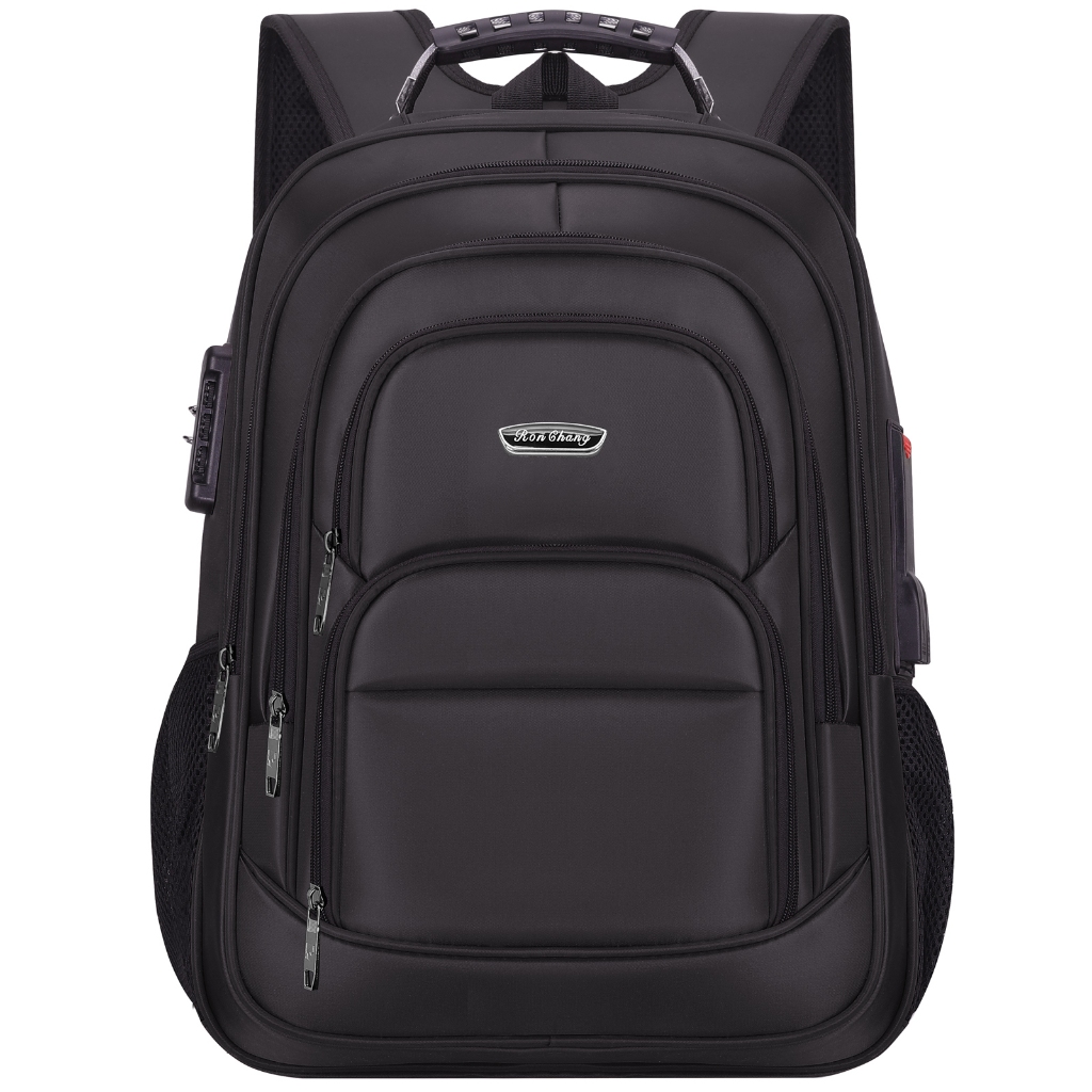 Mochila Executiva Impermeável Masculina com USB e Cadeado Antifurto para Notebook Trabalho Viagem