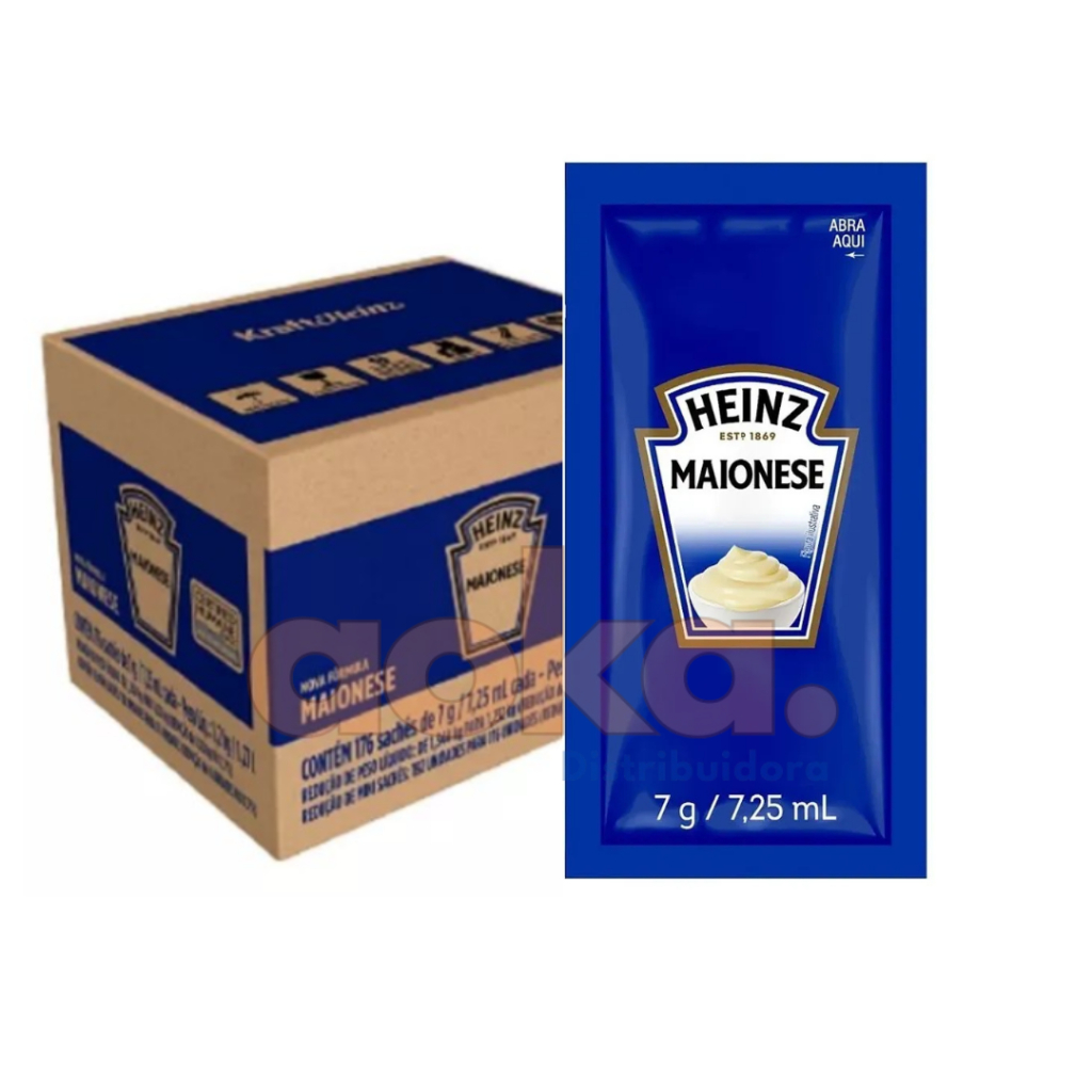 Maionese Heinz Caixa 144 Sachês 7g em Oferta na Shopee