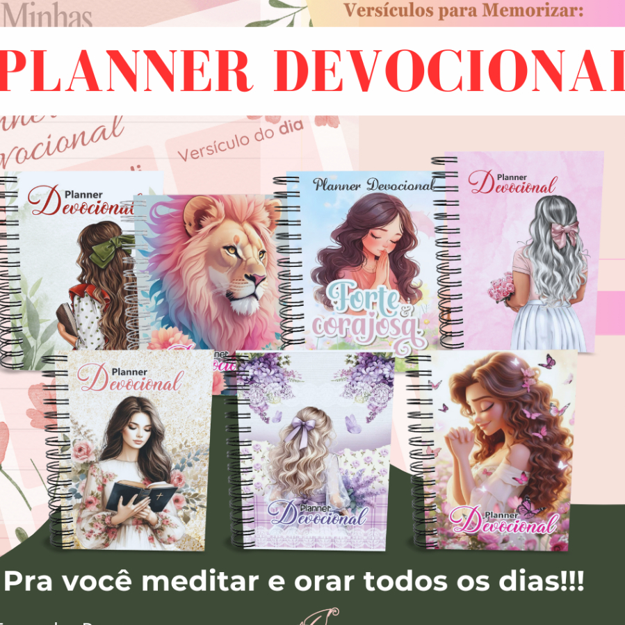 Planner Devocional Pequeno (A6) Feminino em Oferta na Shopee