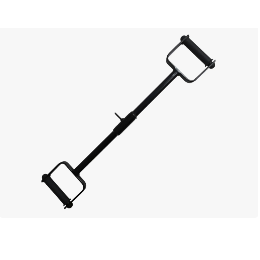 Barra D Puxador Remada Reta Barra Pulley Musculação 70cm Preto