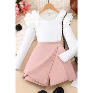 Conjunto Blogueirinha Patricinha Short Saia Rosa / Vermelho Infantil Menina em Oferta na Shopee