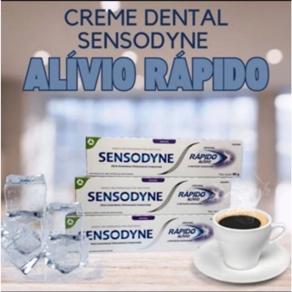 Creme Dental Sensodyne Rápido Alívio 3Un De 90g