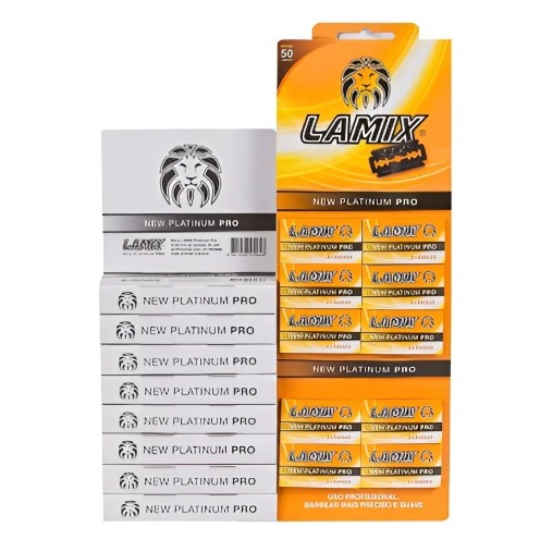 Cartelas C/50 Lâminas Barbear Cada Lamix Newplatinum Pro