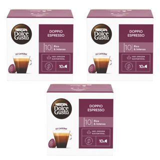 Dolce Gusto Doppio Espresso Kit 3 Caixas - 30 Cápsulas Original em Oferta na Shopee