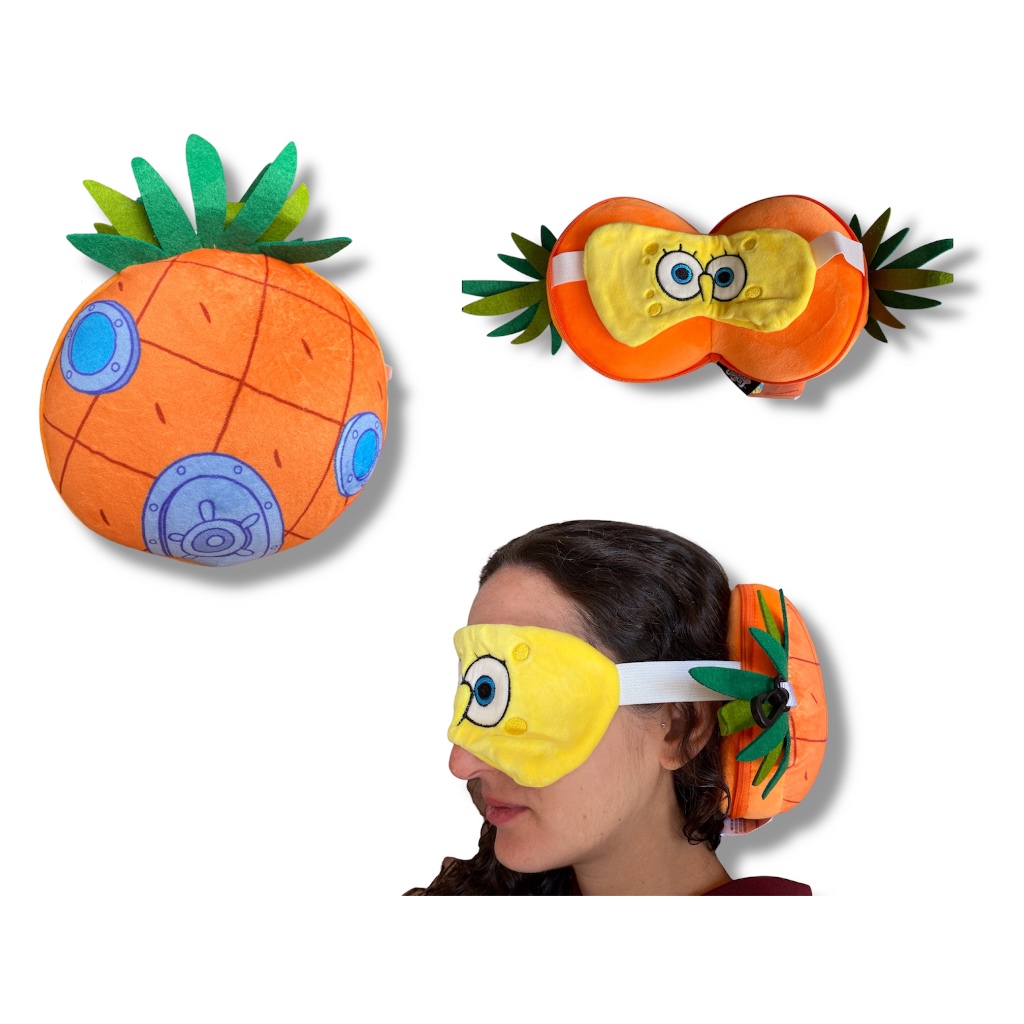 Máscara de Descanso Viagem C/ Almofada Tapa Olho Presente Criativo Geek Nerd Confortável Personagens em Oferta na Shopee