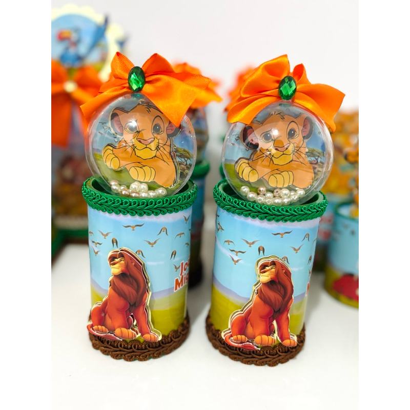 Cofrinho personalizado Rei Leão | Lembrancinha Rei Leão | Decoração de festa Rei Leão | Simba
