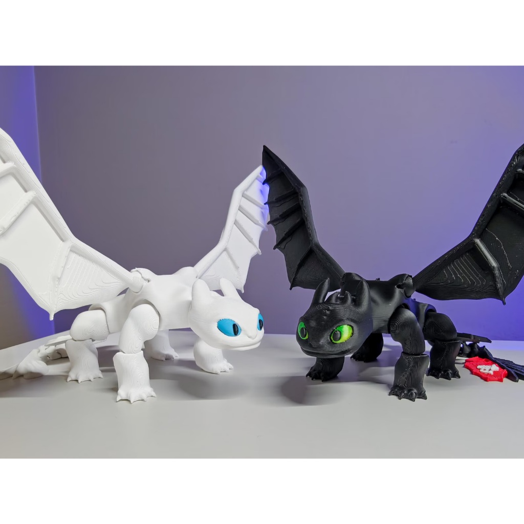 Boneco Banguela Articulado E Fúria da Luz | 3D Realista | Colecionável do Filme Como Treinar o Seu Dragão em Oferta na Shopee