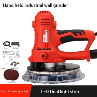 Lixadeira De Parede Teto Drywall Elétrica 800w Com Led E Aspirador Coletor De Pó Produ Profissional