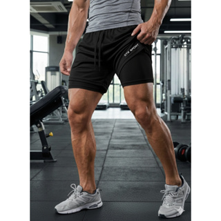 Shorts Bermuda 2 em 1 Masculina Academia Corrida Fitness c/ Compressão Treino Dry Fit 3 bolsos SPORT em Oferta na Shopee