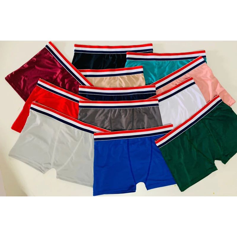 KIT 5 CUECAS BOXER ADULTO MASCULINA, 5 CUECAS ADULTO MICROFRIBRA LISA