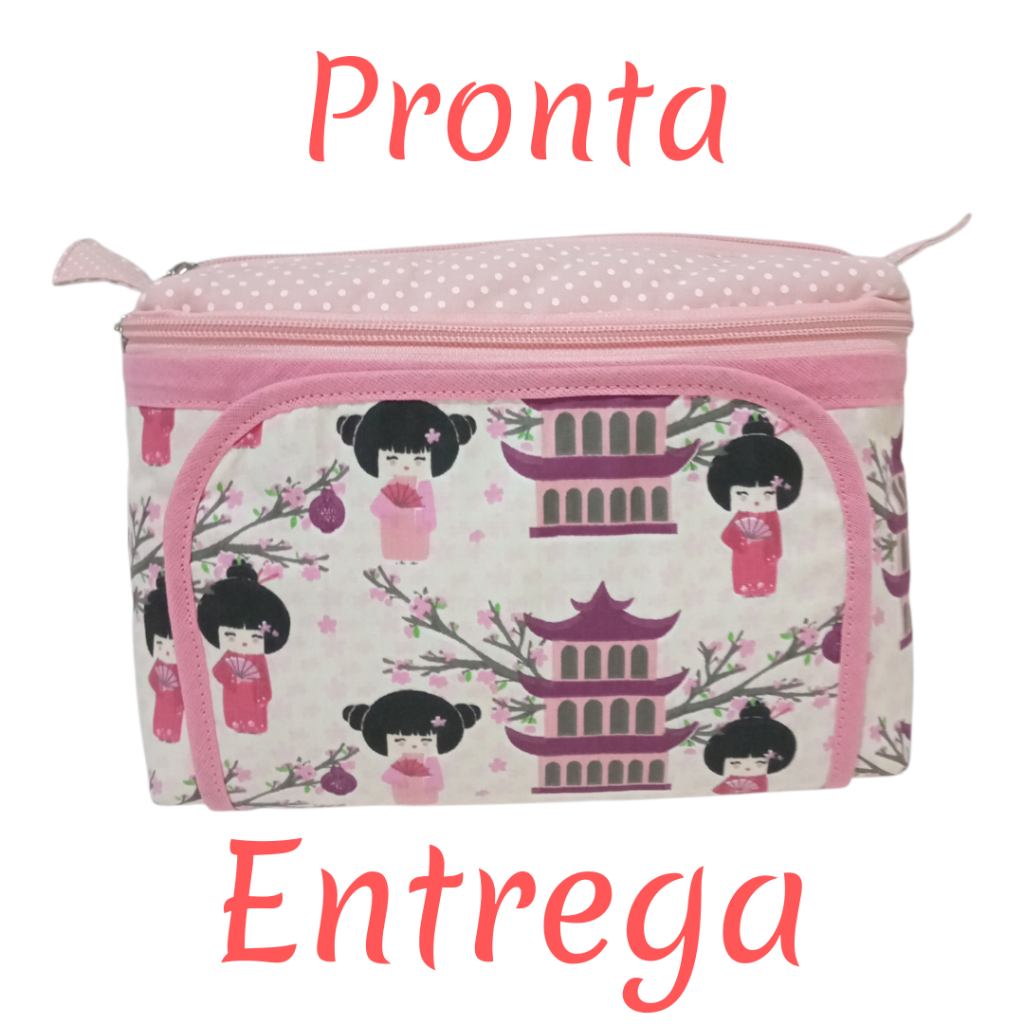 *PRONTA ENTREGA* Nécessaire do Bebê/ Porta fralda e lenço umedecido com aba