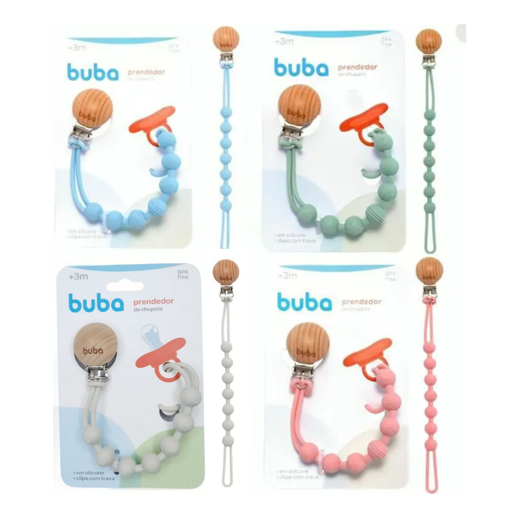 Prendedor De Chupeta Em Silicone buba prendedor chupeta Buba