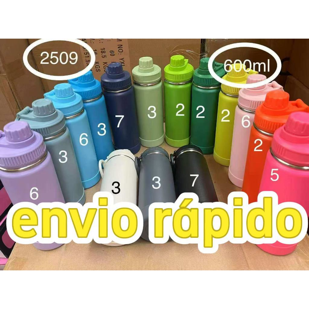 Garrafa Térmica com Bota De Silicone Protetora 350ml.600ml.800ml.1000ml.garrafa infantil