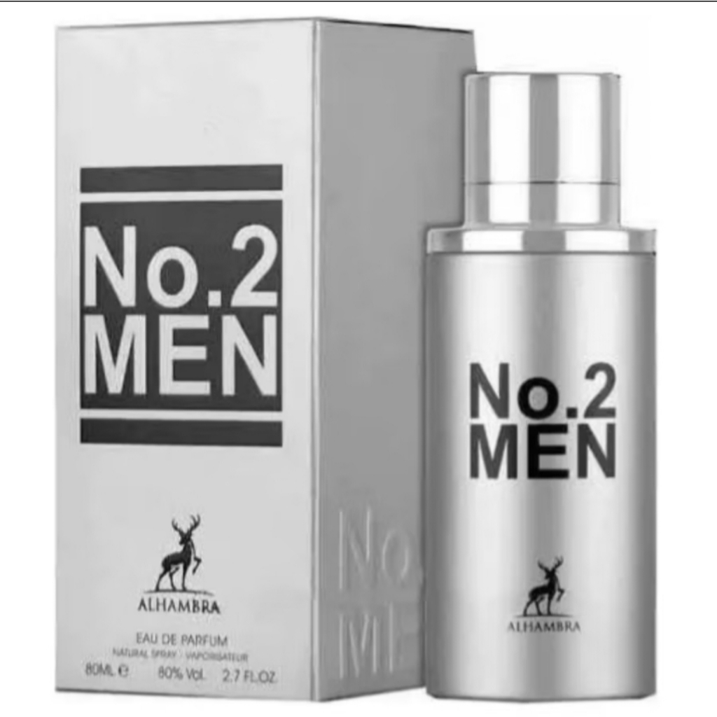 PERFUME ÁRABE No. 2 MEN - MAISON ALHAMBRA - EAU DE PARFUM, PERFUME MASCULINO ORIGINAL - 80ML