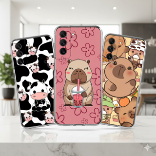 Case Samsung Galaxy S20/S21/S22/S23/S24/FE/Ultra/Plus, Capinha CAPYBARA BICHINHOS FOFOS, VAQUINHA em Oferta na Shopee