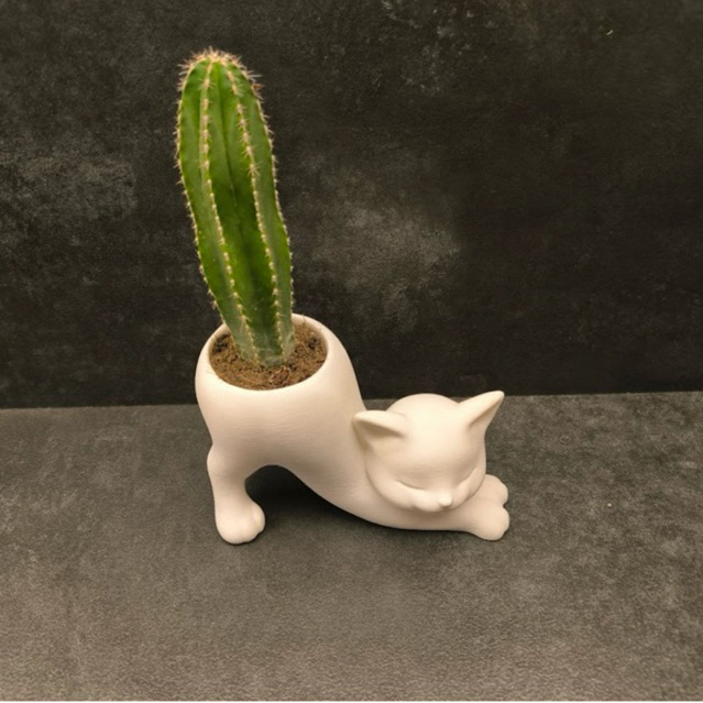 Vaso Decorativo em Formato de Gato – Minimalista em Oferta na Shopee