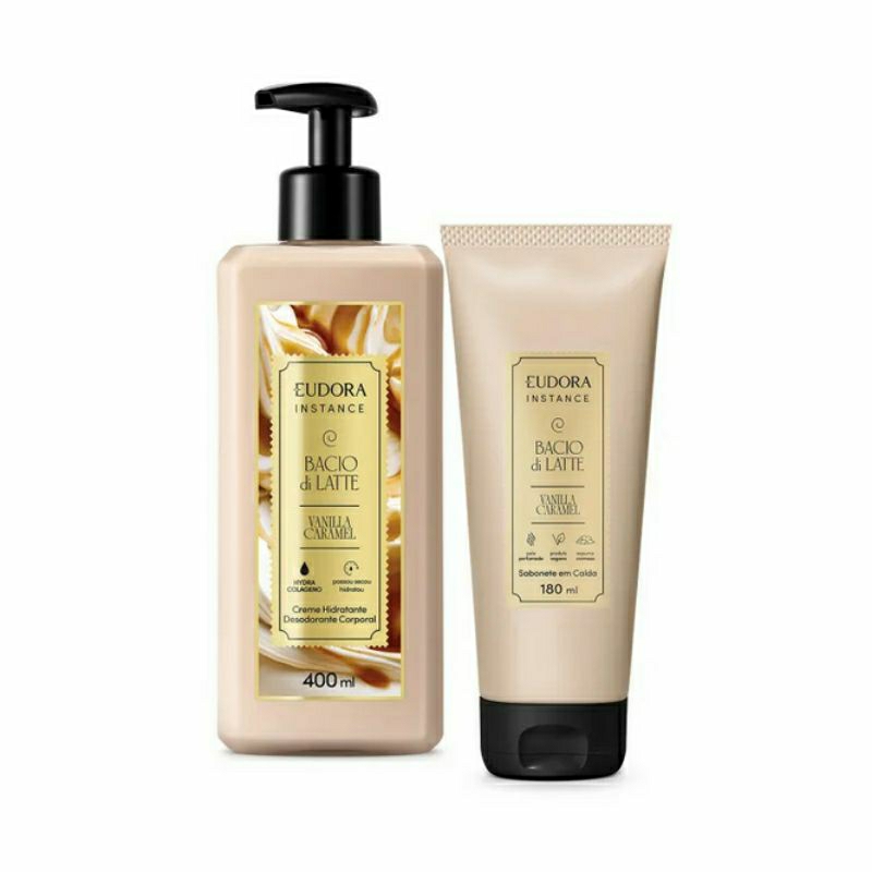 Eudora Combo Instance Vanilla Caramel - Hidratante 400ml + Sab. em Calda 180ml