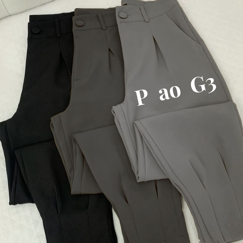 Calça Feminina Cenoura Alfaiataria Premium com Cintura Alta, Bolsos e Modelagem Confort Plus em Oferta na Shopee