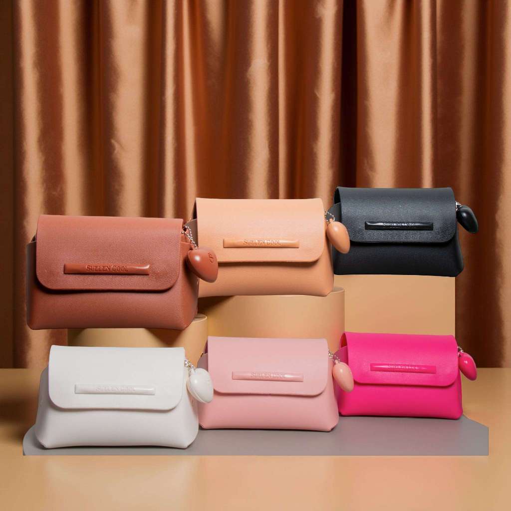 Bolsinha Suellen Feminina Pequena com Coração | Clutch, Necessaire e Porta Make MODA CENTER