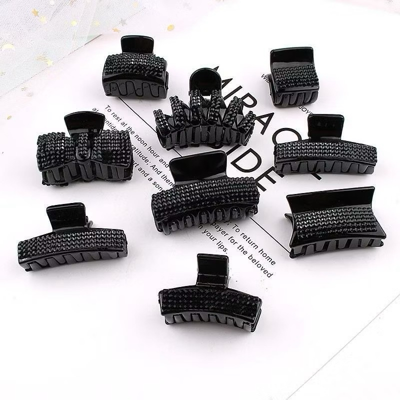 Kit 3/6/12 Mini Presilhas de Cabelo com Strass – 4 ,6cm em Oferta na Shopee