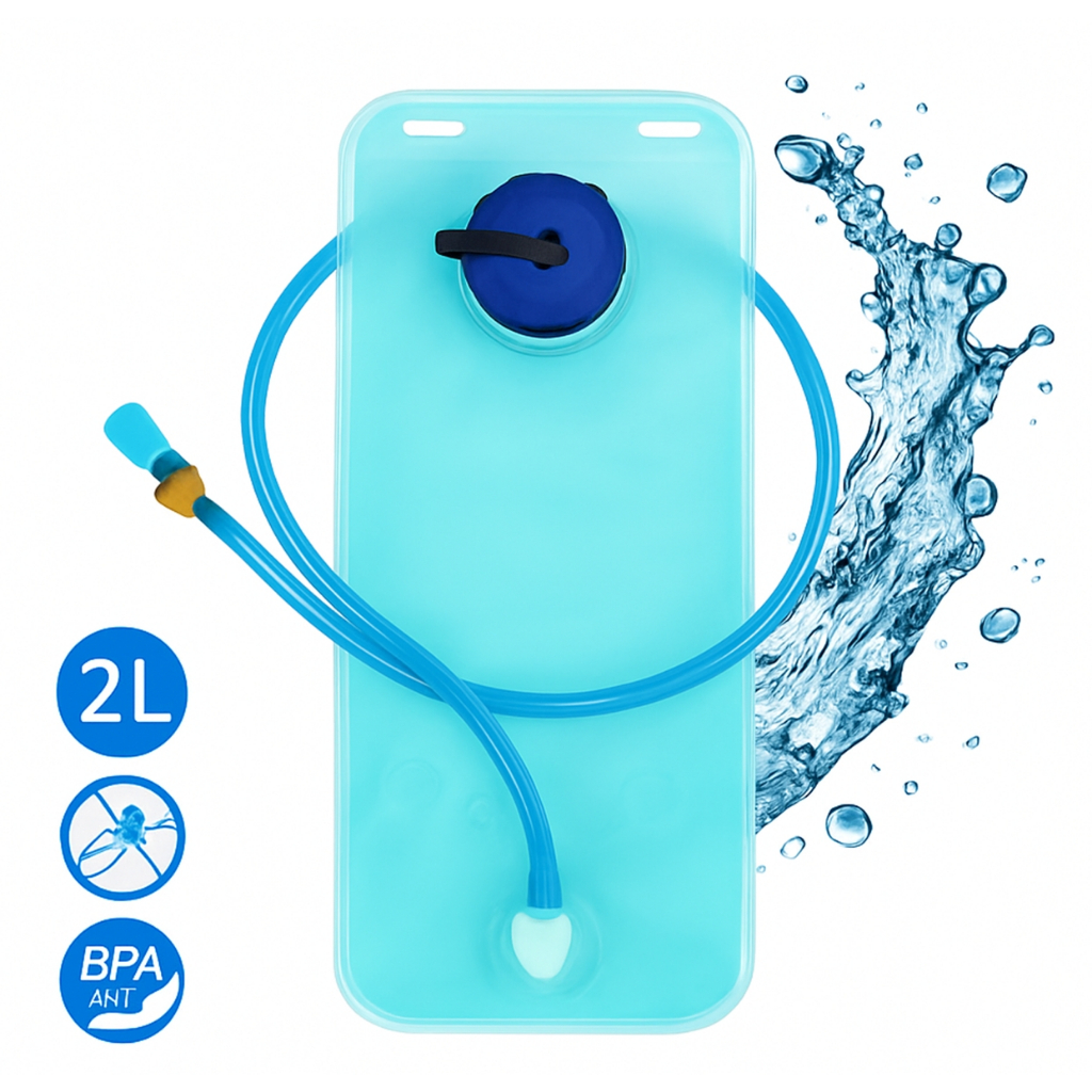 Refil De Agua Para Mochila Hidratacao Bike Ciclismo Camping Trilha Bolsa Reservatorio 2 Litros