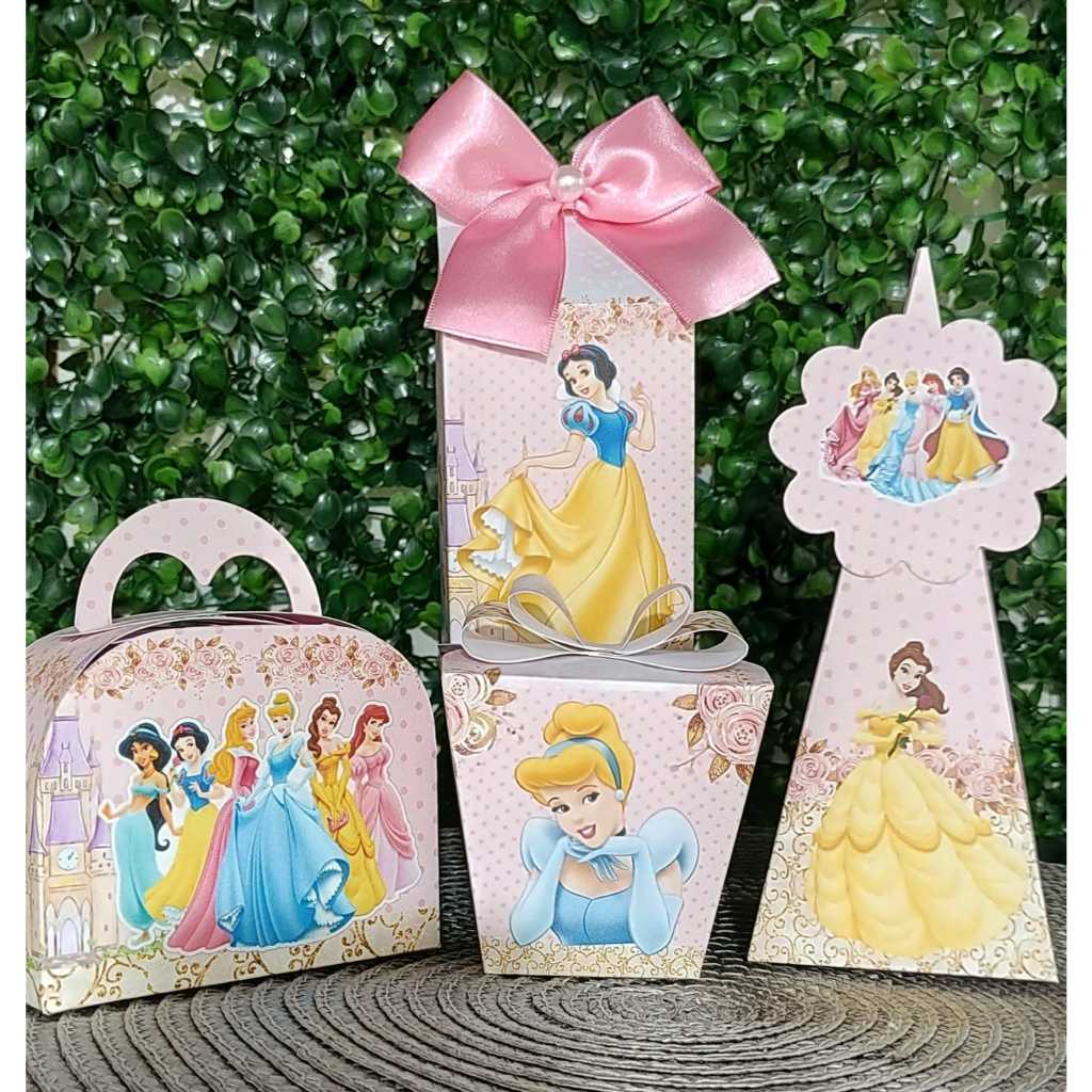 KIT PERSONALIZADO PRINCESAS FESTA PRINCESAS LEMBRANCINHA PRINCESAS CAIXINHA PRINCESA PEGUE E MONTE