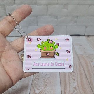 Tag Escolar de Identificação Personalizada para Mochila | Volta às Aulas em Oferta na Shopee