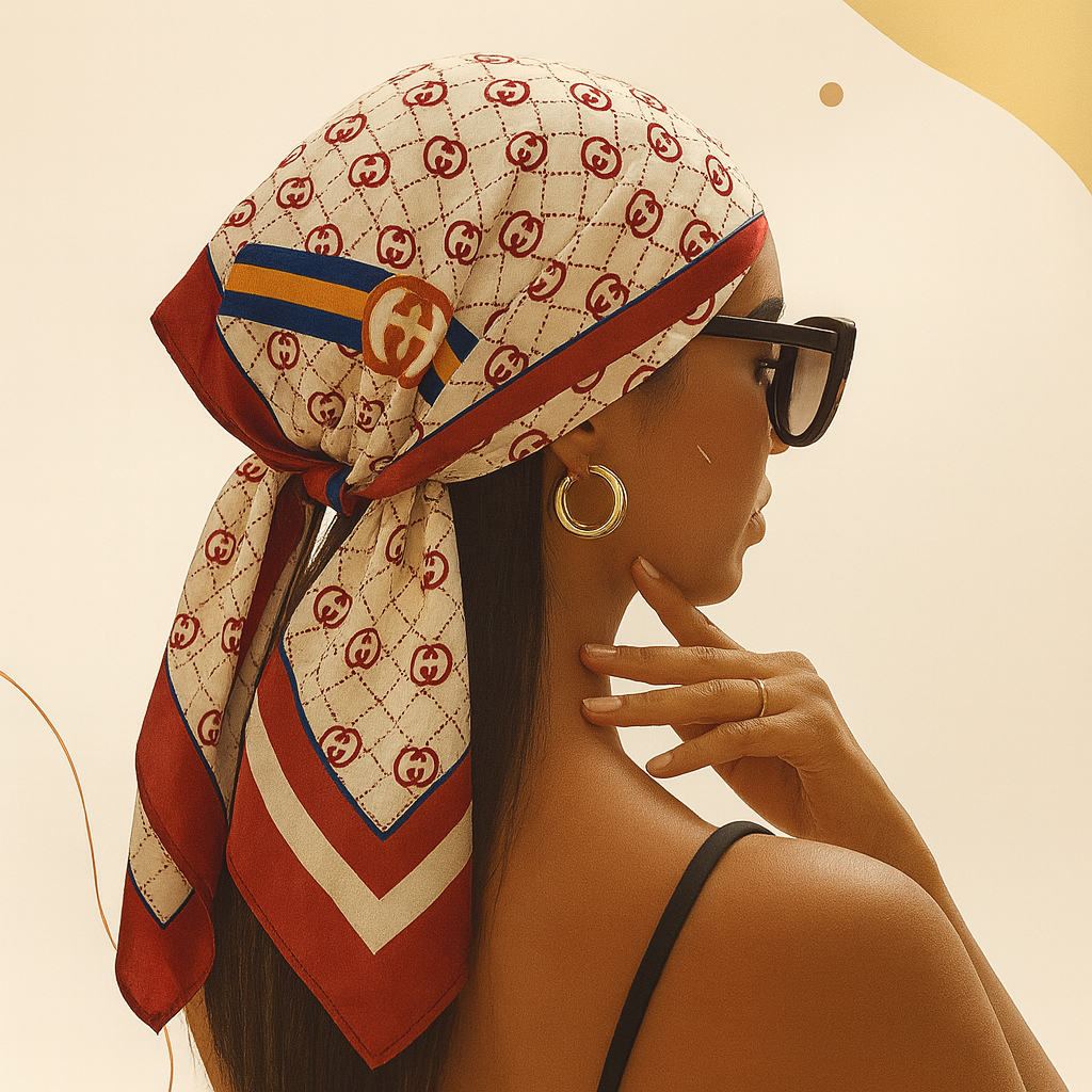 Lenço Cetim 90x90 Cabeça Pescoço de Seda Super Moda Bandana Encharpe Encharp Feminino em Oferta na Shopee