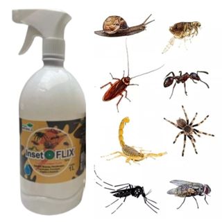 INSETOFLIX 1L – COMBATE TODOS INSETOS BARATAS FORMIGAS ARANHAS MOSCA! AÇÃO RÁPIDA! 100%NATURAL PODEROSO USO DOMÉSTICO em Oferta na Shopee