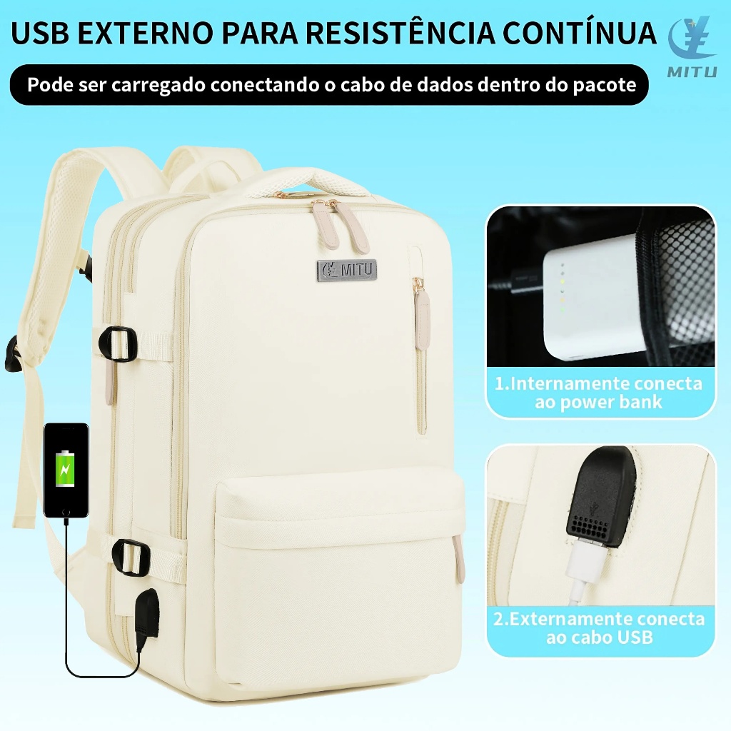 Mochila Laptop Viagem Escolar À Prova D'água Executiva Notebook Impermeável Mochila de grande capacidade