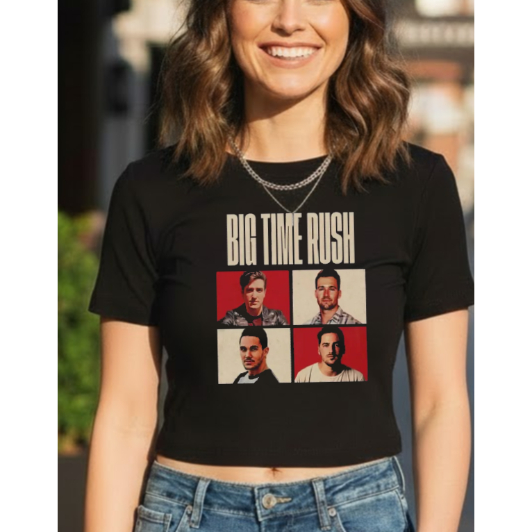 Camiseta Big Time Rush Cropped