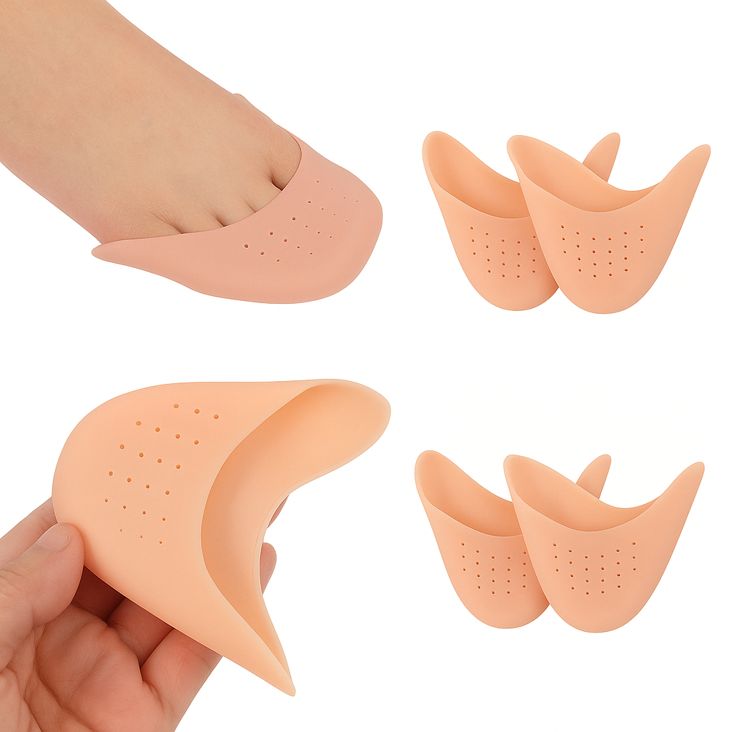 Protetor Palmilhas De Dedos Ponteira Biqueira Silicone Salto Sapato Alívio Da Dor