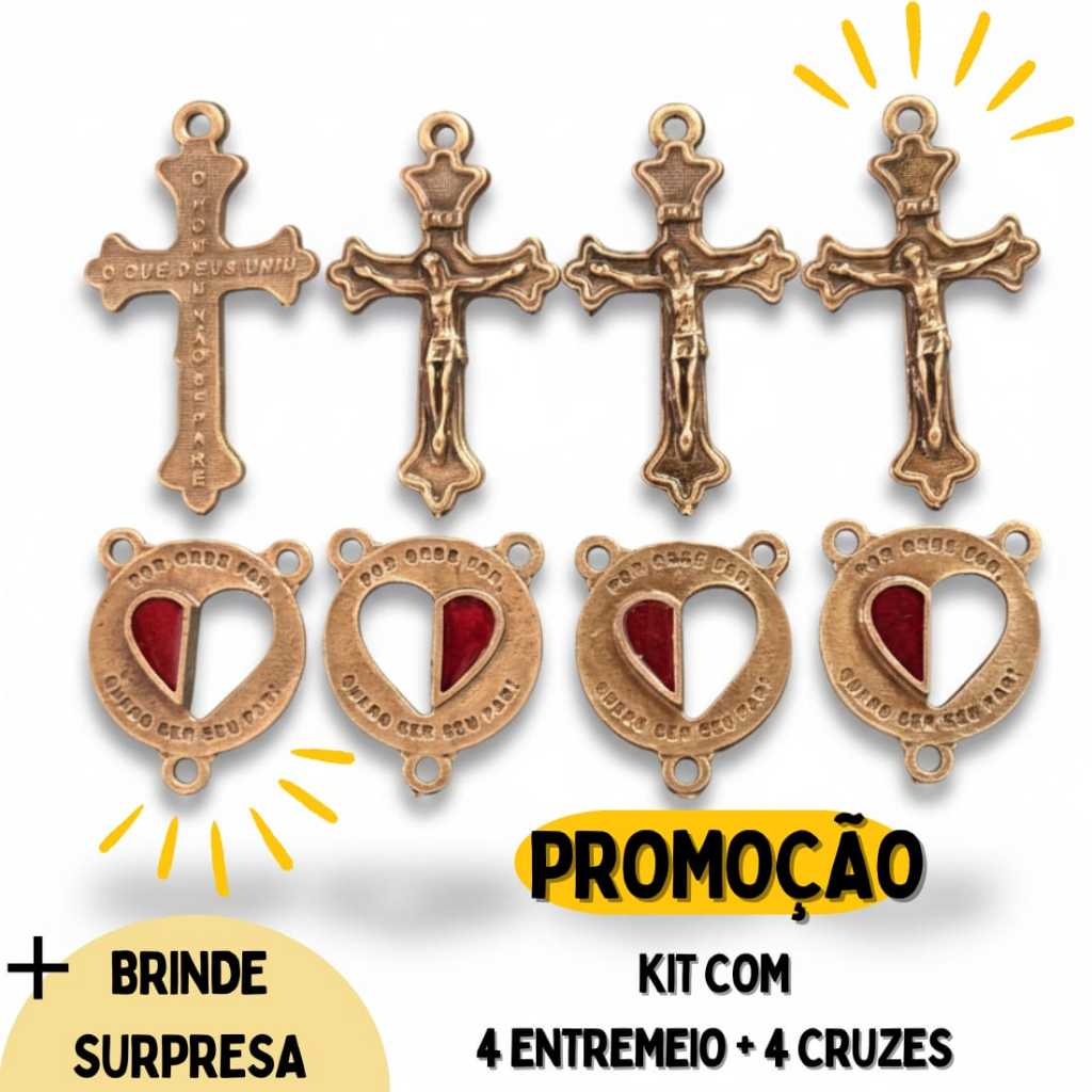 KIT TERÇO DE CASAL em Oferta na Shopee