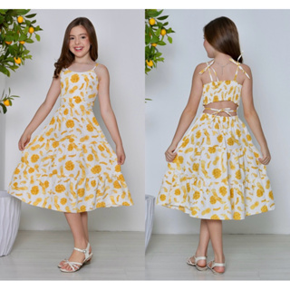Vestido Midi Alcinha Estampado Juvenil 10 ao 16 Verão em Oferta na Shopee