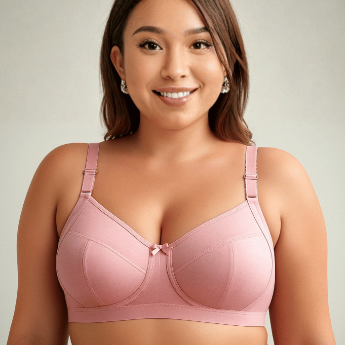 Sutiã Feminino Plus size Premium em Algodão Egípcio Reforçado Palas Largas Acolchoadas  alças grossas em Oferta na Shopee