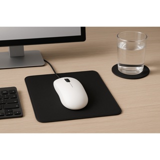 Mouse Pad Couro Ecologico Emborrachado 23x18 + Porta-Copos Brinde | Antiderrapante | Escritório e Gamer. em Oferta na Shopee