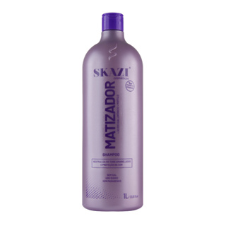 Shampoo Roxo Matizador SKAZI 1L – Loiras e Grisalhas – Neutraliza Amarelo em Oferta na Shopee