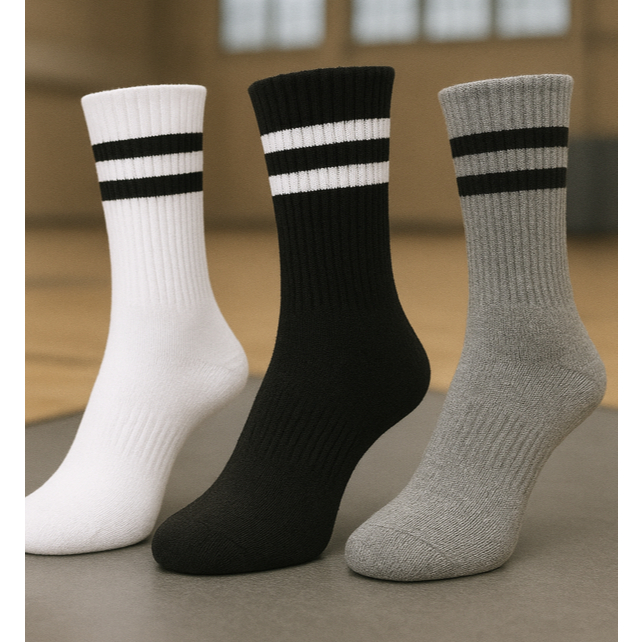 Kit Meia  Para Academia Treino Cano Alto Moderna em Oferta na Shopee