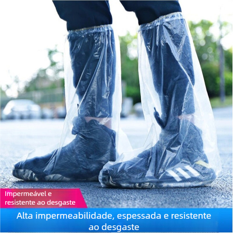 10-30pcs Capa Chuva Sapato Adulto Impermeável Descartável - Protetor de Calçado Tênis e Moto