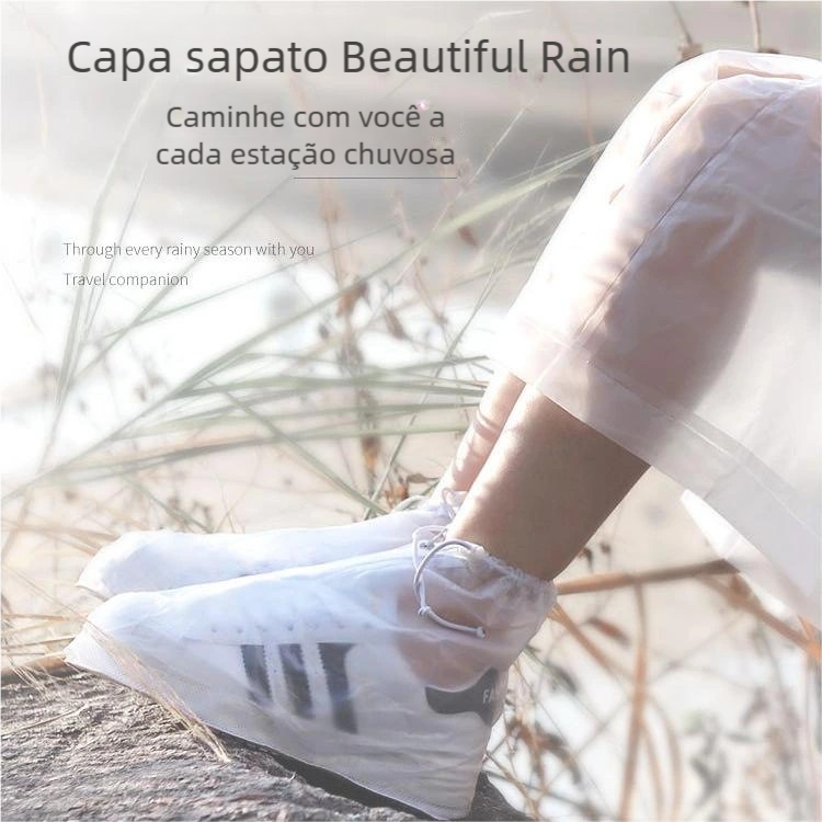 Capa de Sapato Silicone Impermeável Antiderrapante - Unissex Protetor | Uso Interior e Exterior Prático